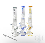 16” Rock Glass Dual Perc Tunnel Waterpipe