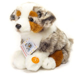 Australian Shepherd Puppy Sitting 22 cm - Plush Toy - Fabric