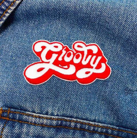 Red Groovy Patch