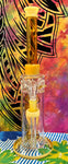 13” Straight Neck Single Perc Waterpipe Yellow/Amber