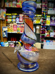 10” Bulb W/Thick Hat/Crown Soft Glass Waterpipe
