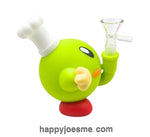 5” Silicone Kirby Super Star Waterpipe-Green