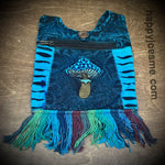 Multicolor Fringe Hippie Mushroom Bag