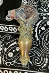 4.5” Clear Fumed Color Whipped Handpipe