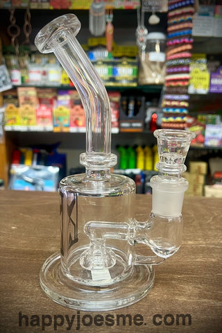 8" Slight Bent Neck Waterpipe w/Showerhead Perc