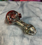 Flat Marbles Ruby Red Handpipe