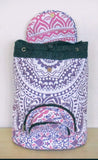 Indian Screen Printed Unisex Mandala Backpack