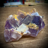Fluorite W/Calcite Large Crystal