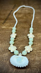 Turtle Shell Seed Bead Necklace