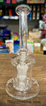 7" Our Glass Waterpipe Bent Neck Hourglass