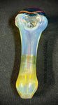 Silver/Gold Fume Handpipe W/Rainbow Front