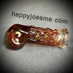 Burgundy Frit Octopus Handpipe