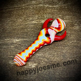 Wig-Wag Devil Horns Glass Chillum