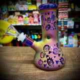 6” Iridescent Character Beaker Waterpipe