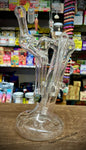 Double Chamber Clear American Bubbler