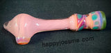 Large Pink Chillum W/Side Mouthpiece