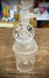 6” Platinum Honeycomb Frosted Cup Dab Rig