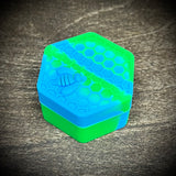 2x2 Silicone Honeycomb w/Bee Dab Container