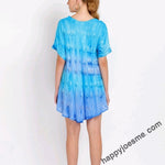 Women’s Tie Dye Embroidered Top
