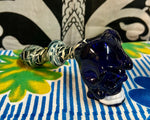 Dark Blue Skull Bubbler