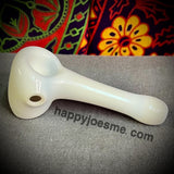 White Textured Frit Hammer Handpipe