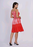 Tie Dye Sleeveless Night Out Beach Dress