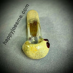 Golden Textured Frit Handpipe
