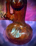 Red Frit Marble Sherlock Bubbler