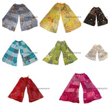 Rayon Patchwork Wide Leg Hippie Boho Gypsy Palazzo Pants Trouser