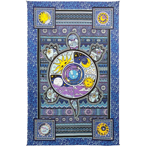 Sunshine Joy 3D Turtle 30x45 Tapestry