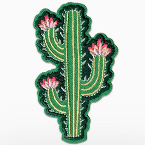 Modern Cactus Iron on Patch