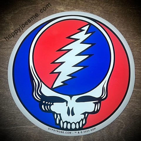 Grateful Dead Steal Your Face Large 5” Round Sticker