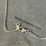 Vintage Sterling Silver Cubic Zirconia Journey Necklace past present future 925