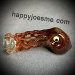 Burgundy Frit Octopus Handpipe