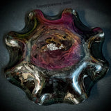 Dan Baird Smoked Glass Olympic Glass Ashtray Oaymdia Vintage Singed