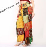 Women's Casual Multi Patchwork Printed Wide Leg Palazzo Pant