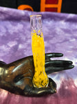 3.5" Yellow Frit W/1 Bump Chillum