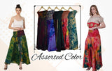 Women's Plus Size - Tie Dye - Wide leg palazzo Pant Elastic Waist