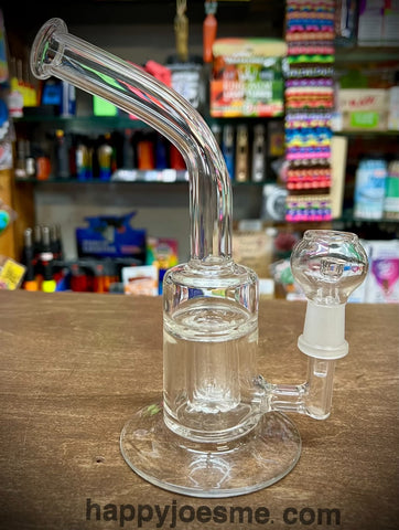 7" Bent Neck Waterpipe W/Inset Perc