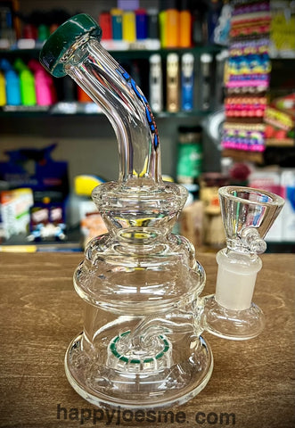 7” Bent Neck Single Perc Waterpipe