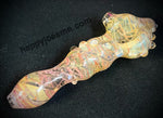 5” G/S Fumed Pink Wrap n’ Rake Handpipe