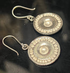 Shield 925 Sterling Silver Earrings
