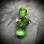 Zephyr Green Frit Glass Chillum