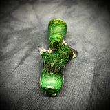 Zephyr Green Frit Glass Chillum