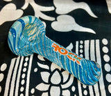 4” Rock Glass Chunky Swirl Handpipe