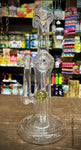 Clear American Bubbler W/Opal&marble