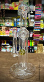 Clear American Bubbler W/Opal&marble