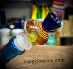 14mm Male Hourglass Multicolor Swirl Slide