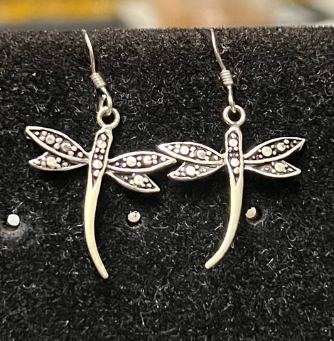 Dragonfly 925 Sterling Silver Earrings