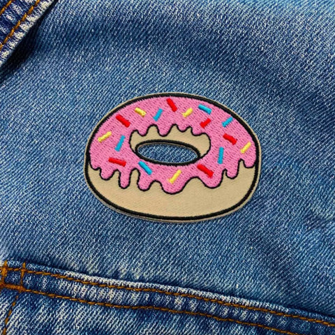 Pink Iced Donut Patch